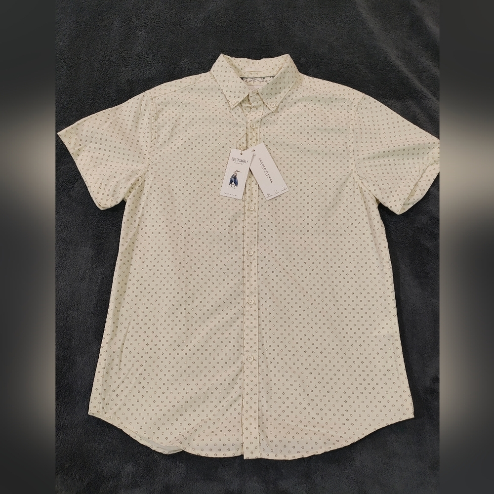 New denim & flower size S shirt